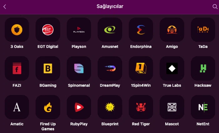 Luks Casino oyun sağlayıcıları kataloğu görseli
